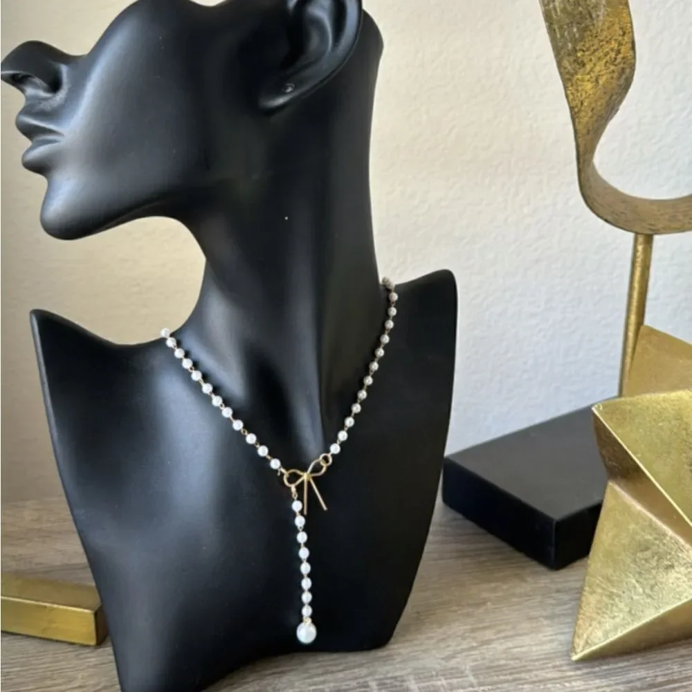 Bohemian pearl necklace A857 - Picture 2 of 3
